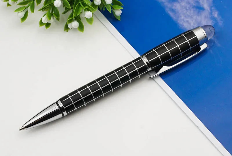 Without logo New Lattice Pen Ballpoint Roller Ball Pen Luxury with gift box Office Accessories School Supplies