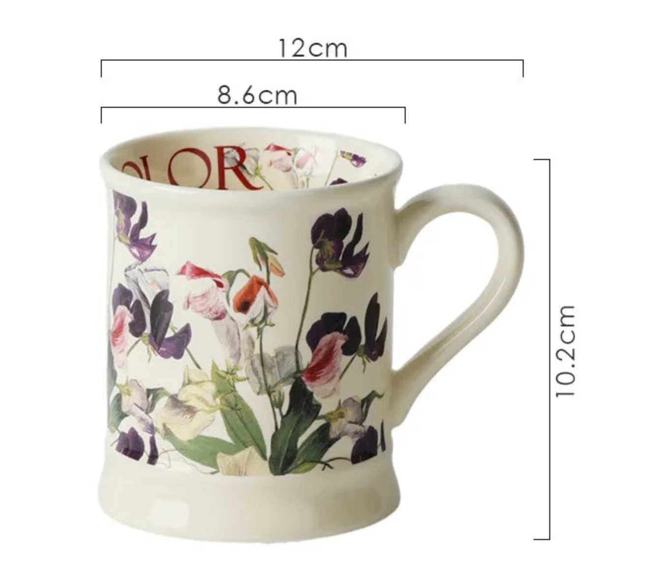 European Classical Ceramic Flower Cup