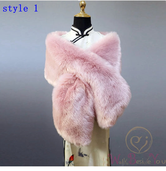 Luxurious Faux Fur Stole (30 Colours)