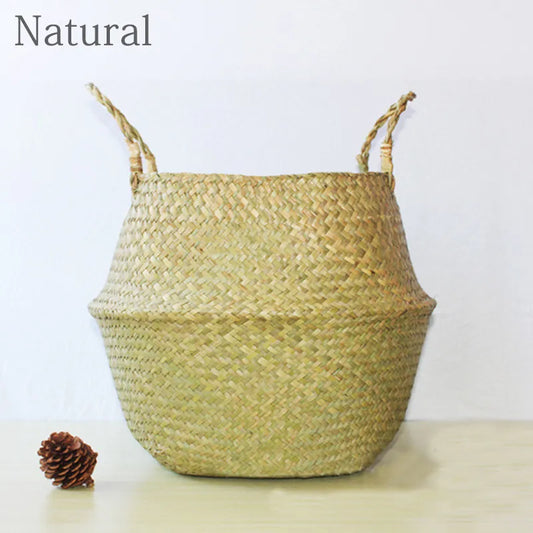 Handmade Woven Seagrass Storage Basket