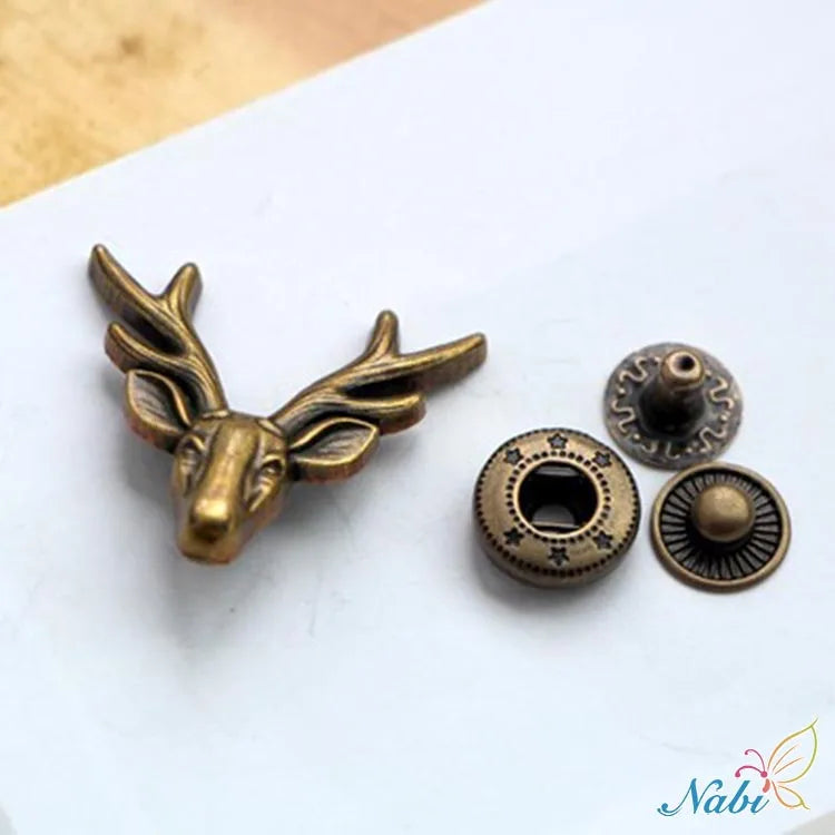 SMTA Antique Bronze Magnet Button For Bags Magnetic Handbag Bag Clothes Wallet Sewing Scrapbooking Garment Button 2pcs