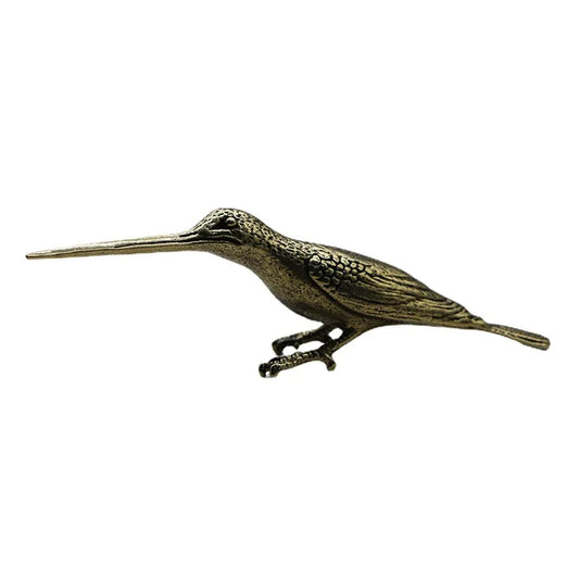 Solid Copper Long Mouth Small Bird Ornament